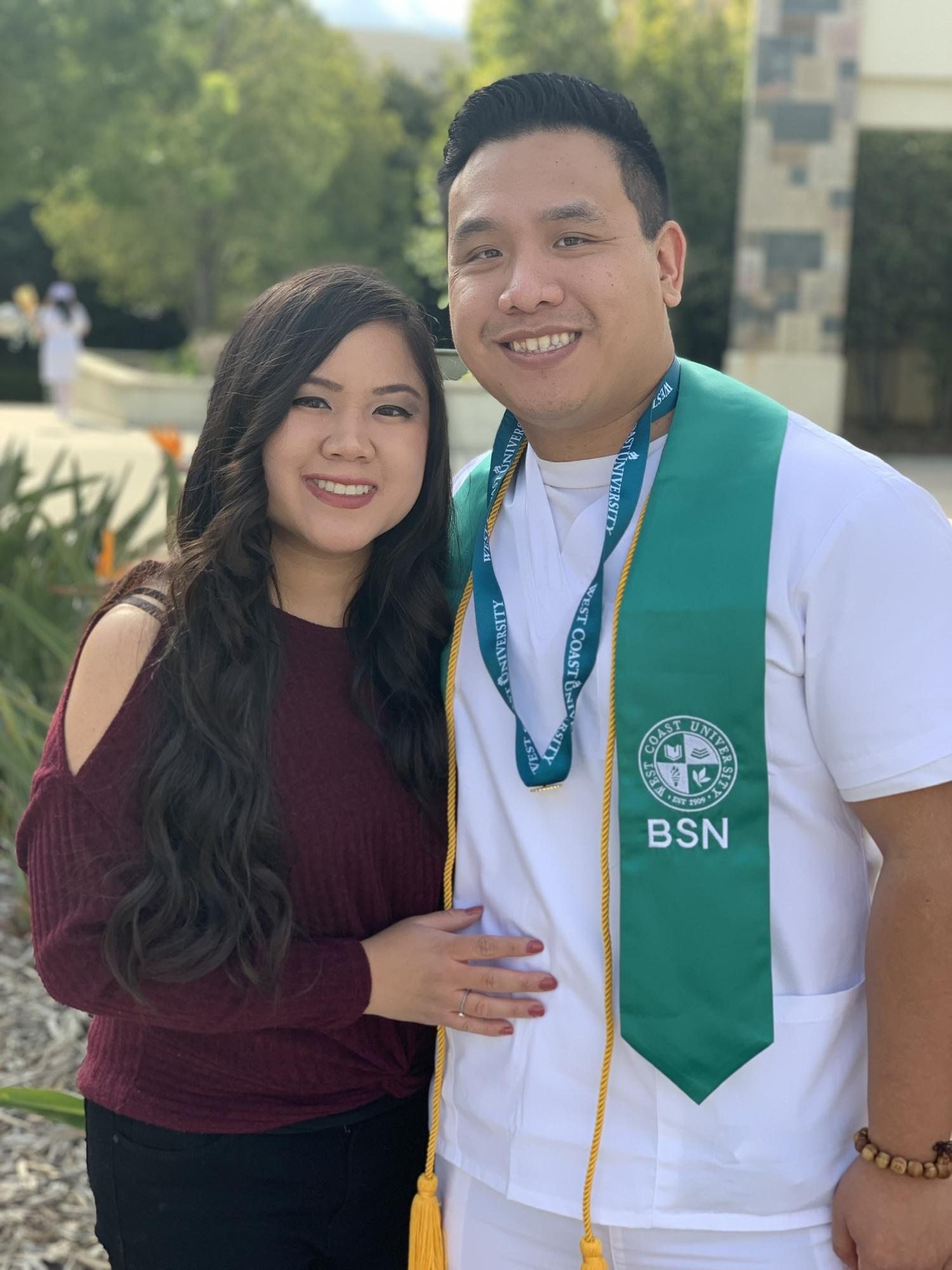 Pinning ceremony for Alex
