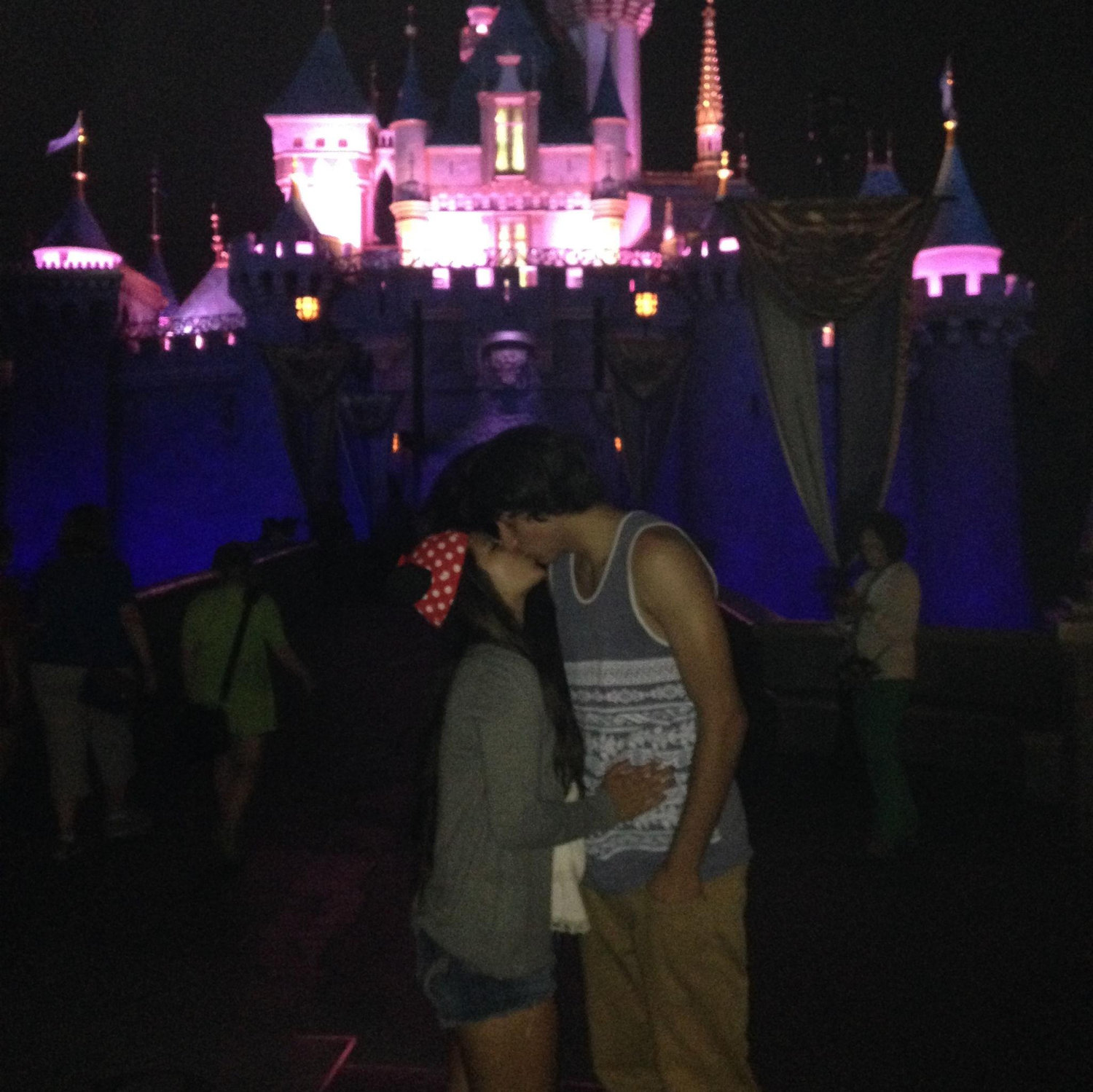 First of many dates at the Happiest Place on Earth.