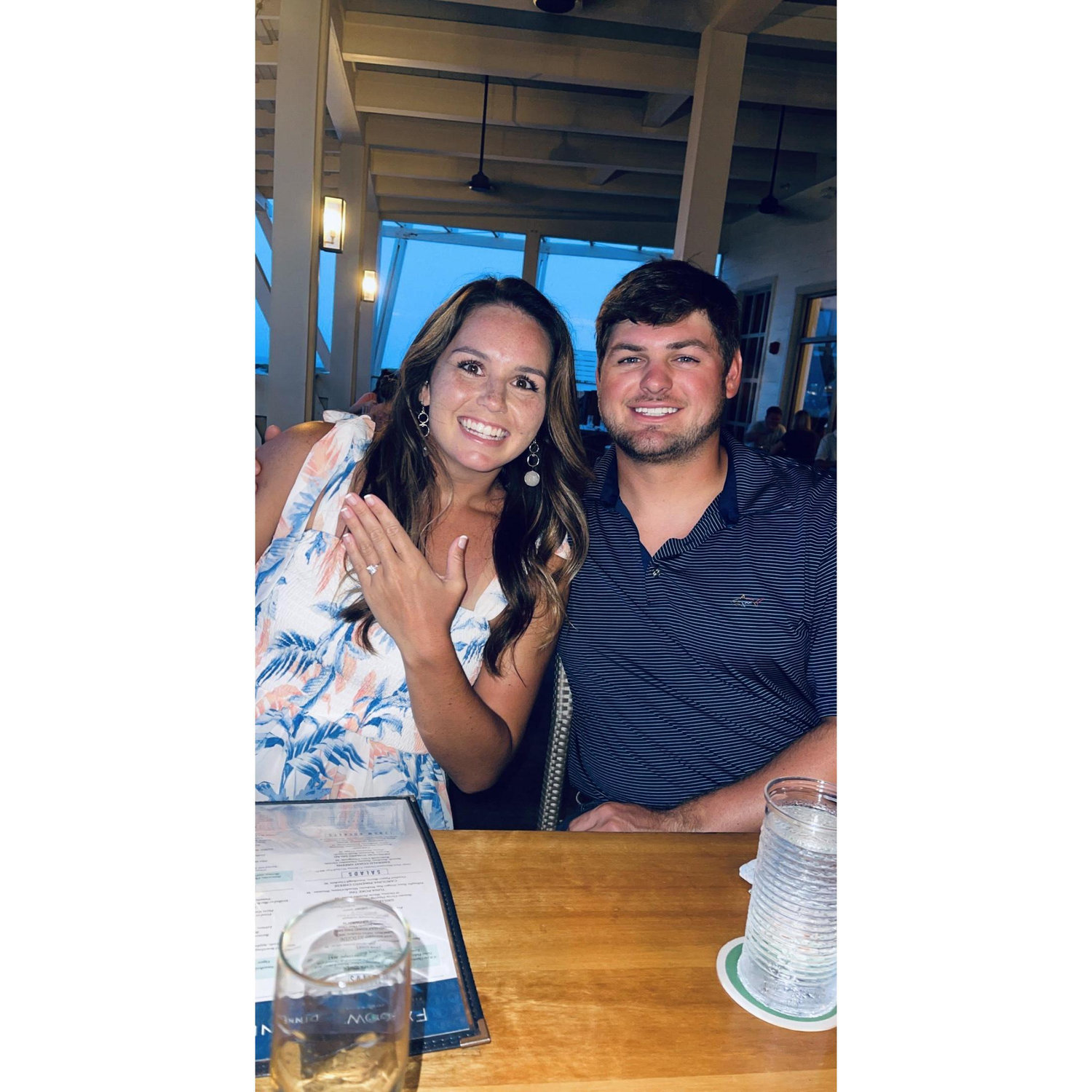 The night we got engaged!