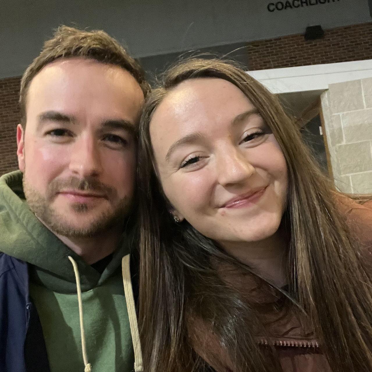 The next week, we went on our first date! It started as a coffee, which led to lunch, and later that evening we went to a hockey game with friends. We didn't want the day to end!!