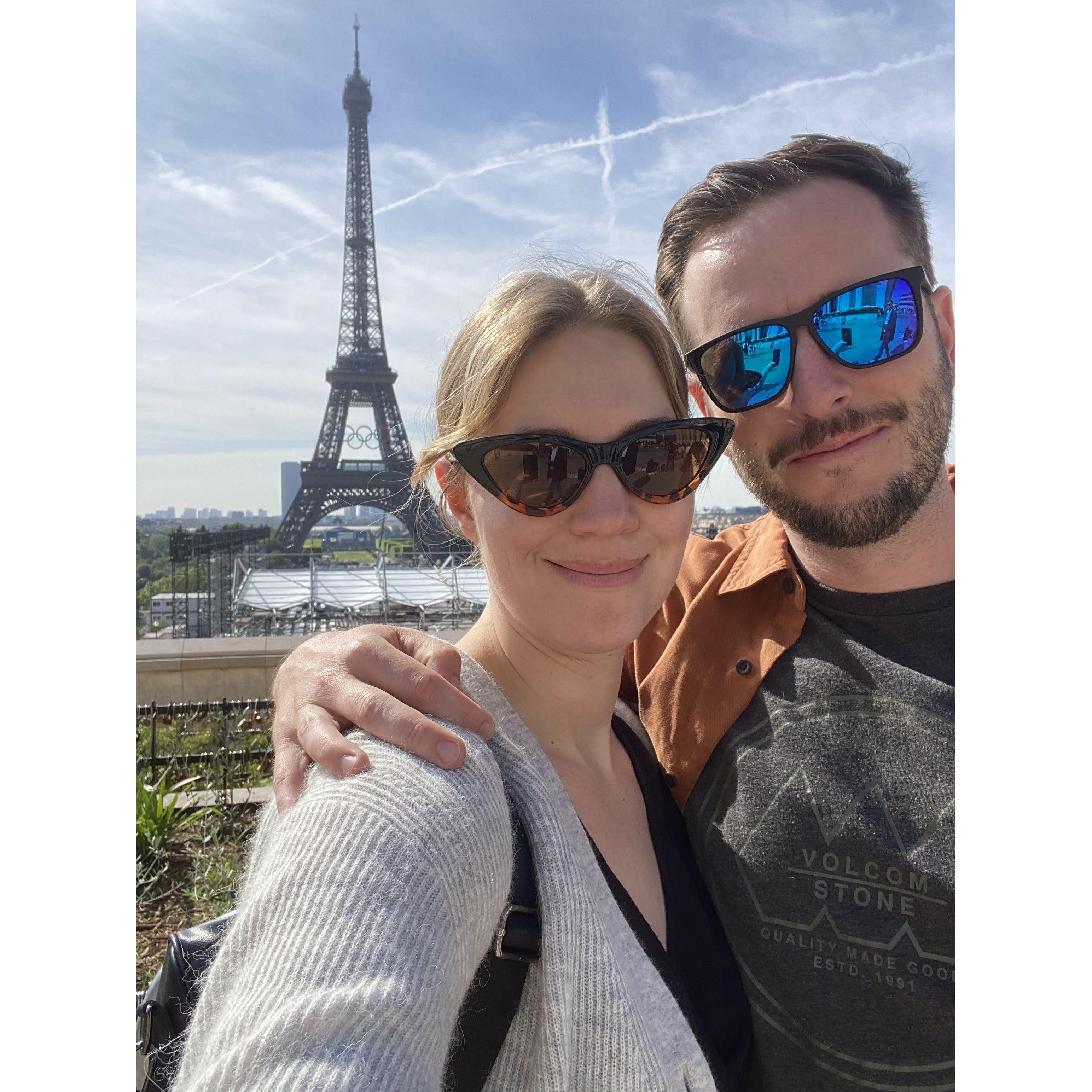 Our first international trip was to Paris