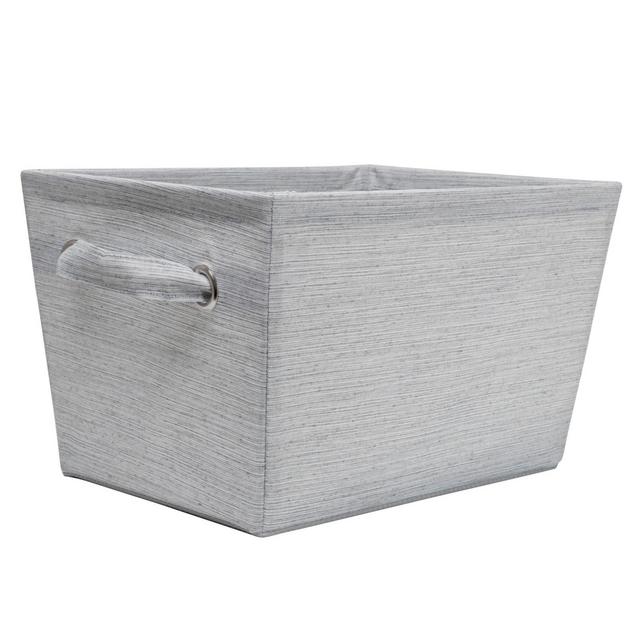 SALT™ Serenity Stripe Medium Storage Bin in Grey