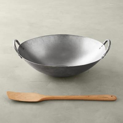 Williams Sonoma Traditional Wok and Wok Paddle Set