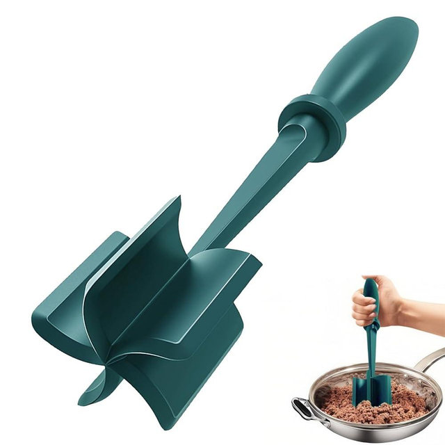 Meat Chopper,Ground Beef Meat Masher,Ground Beef Chopper Tool,Hamburger Smasher Tool,Plastic Meat Spatula Chopper,Meat Separator Kitchen Tool for Food Potato Bean