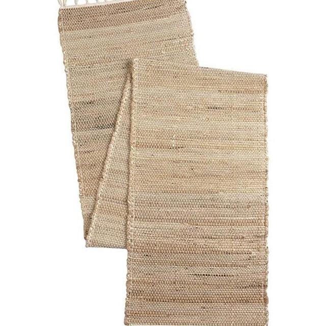 Jute Hand Woven Table Runner- Rustic Bohemian Design for Parties Dining Table Holidays Use House Warming Gift (13x72 INCH, Natural Jute)