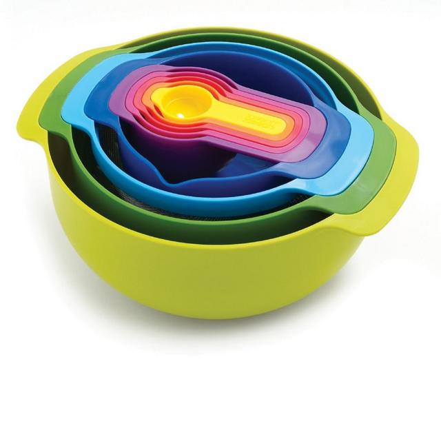 Joseph Joseph Nest 9 Plus, 9-Piece Nesting Set, Multi-color