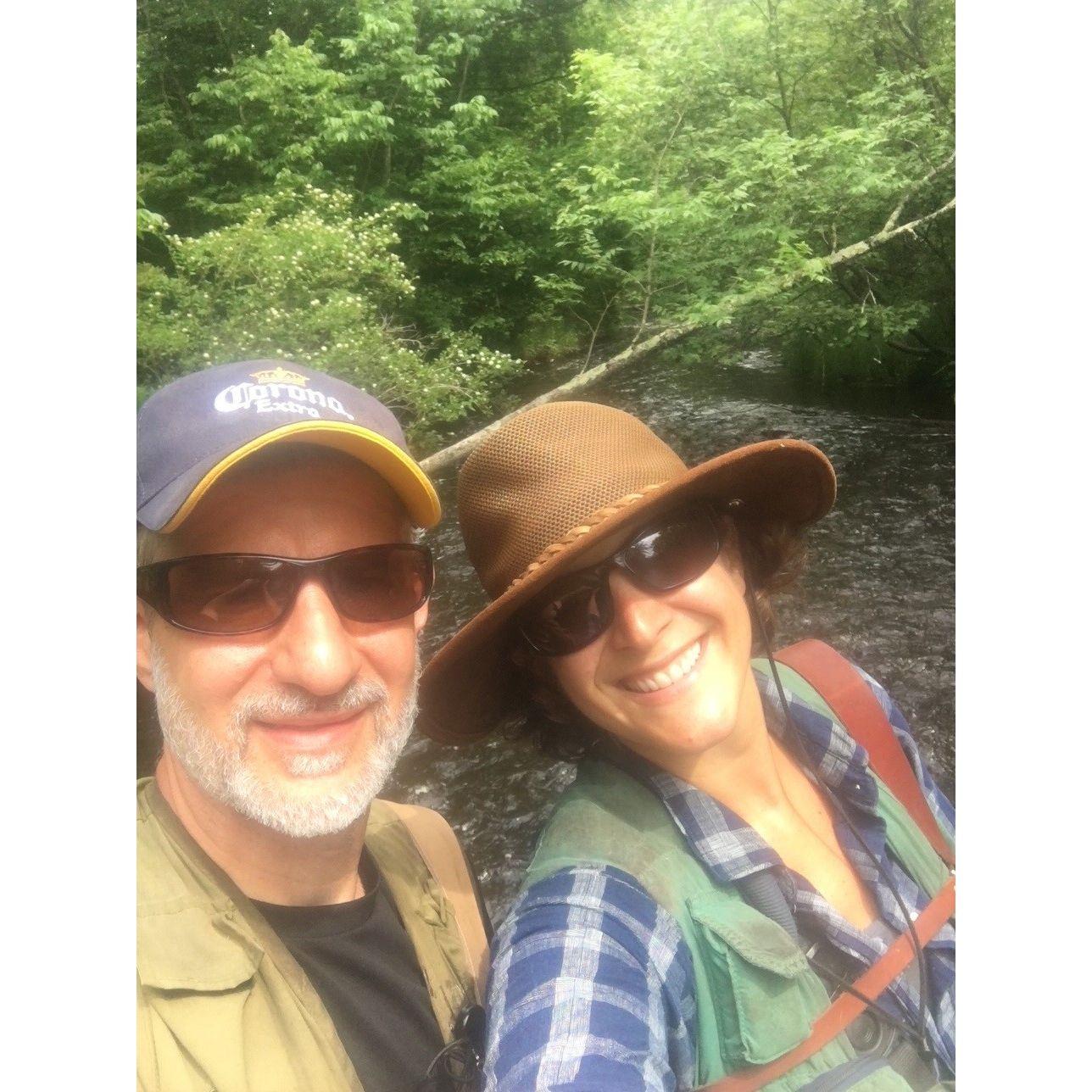 My first river fishing experience. I had never seen patience like this before - 2016