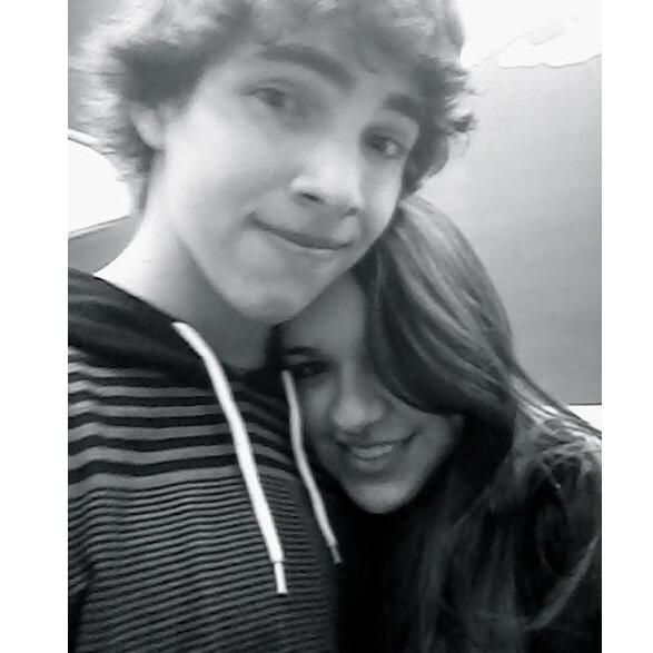 Our first photo on our first date.