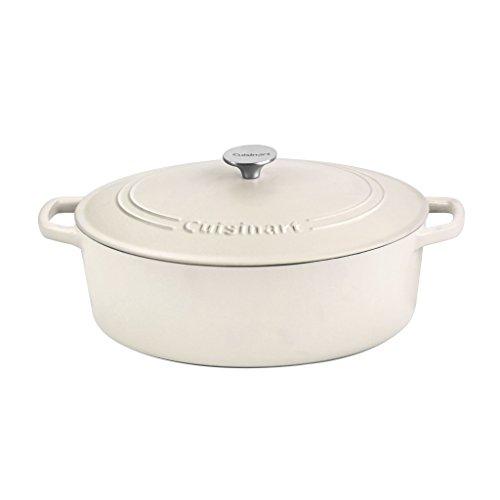 Cuisinart Oval Casserole, Matte Snow White, 7 Qt