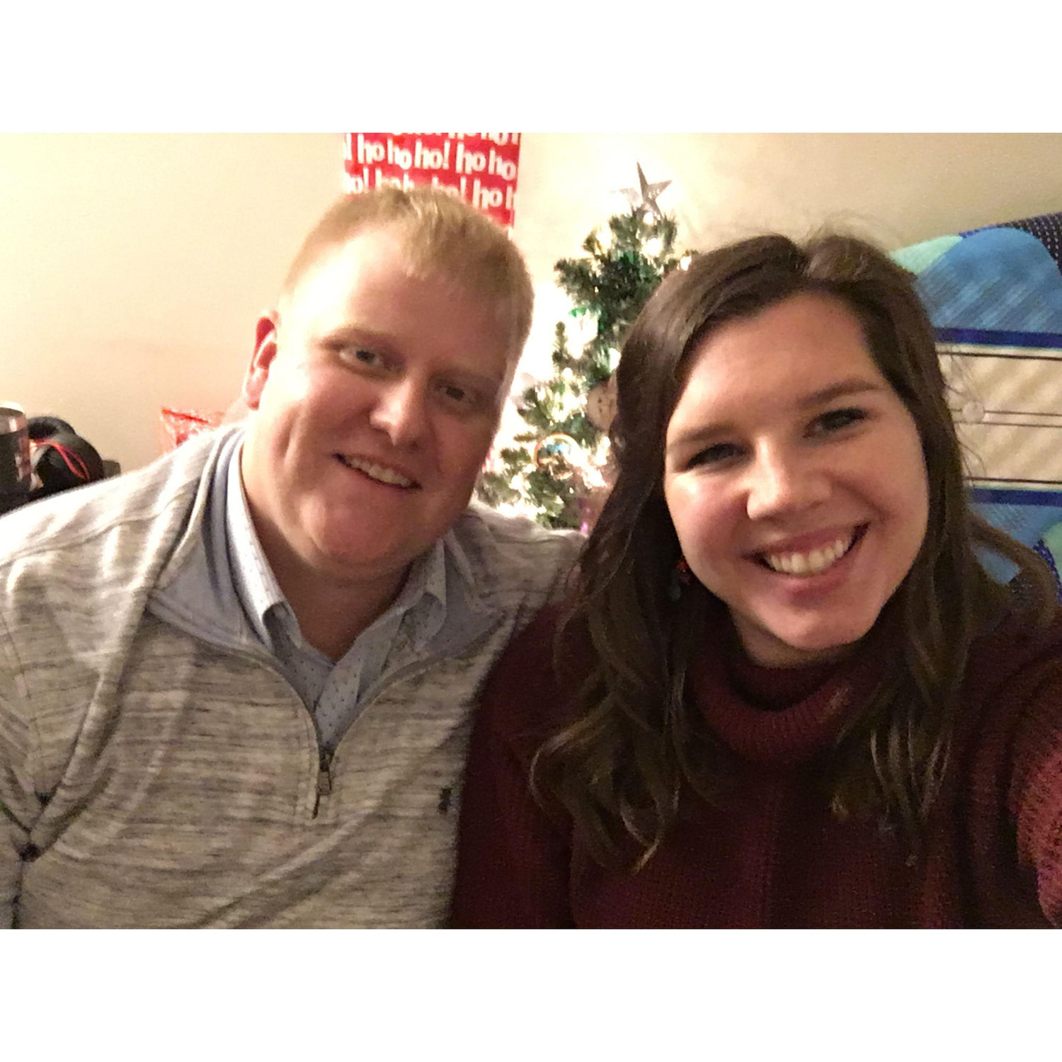 Max & Grayson were grateful to have each other through the pandemic! Here they are at their first solo Christmas in Maine.