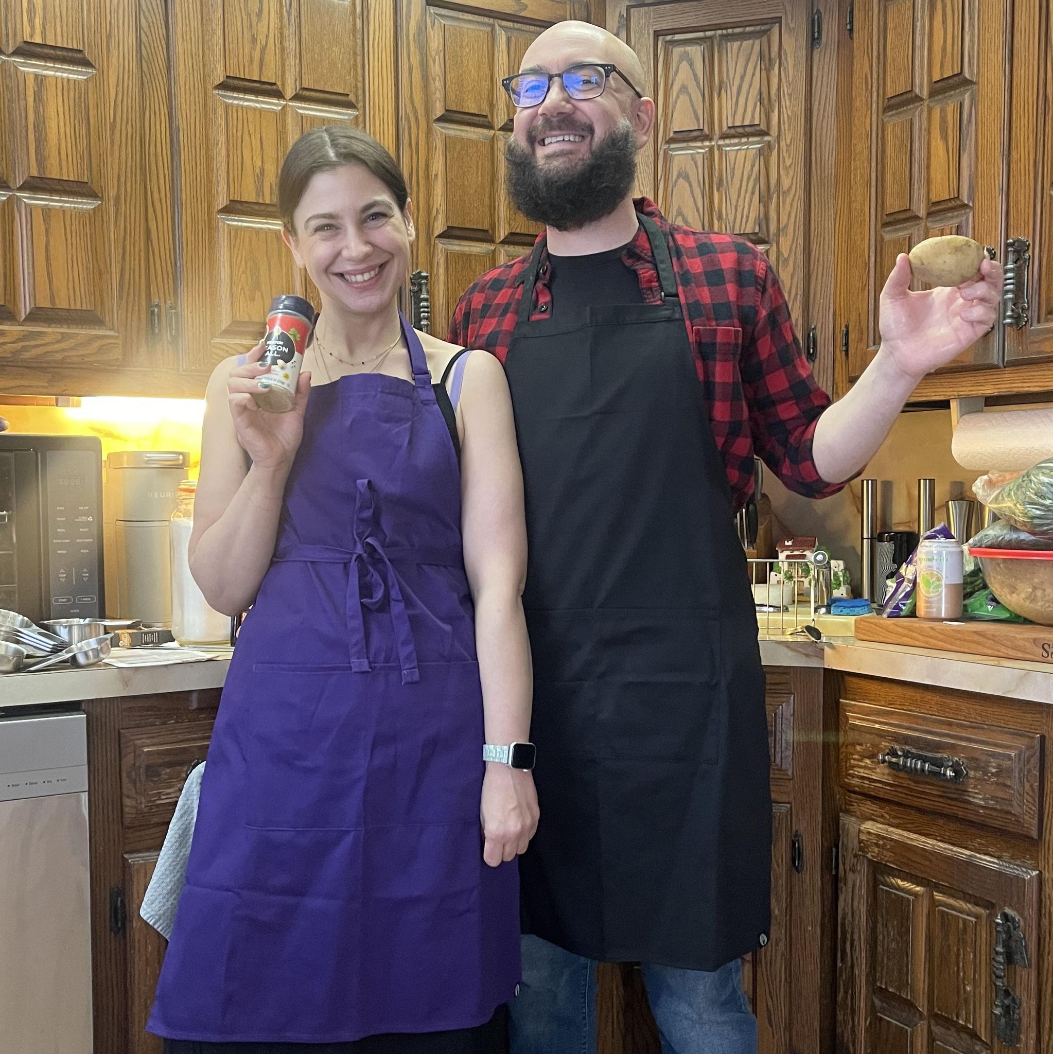 Making Matt's famous mashed potatoes!