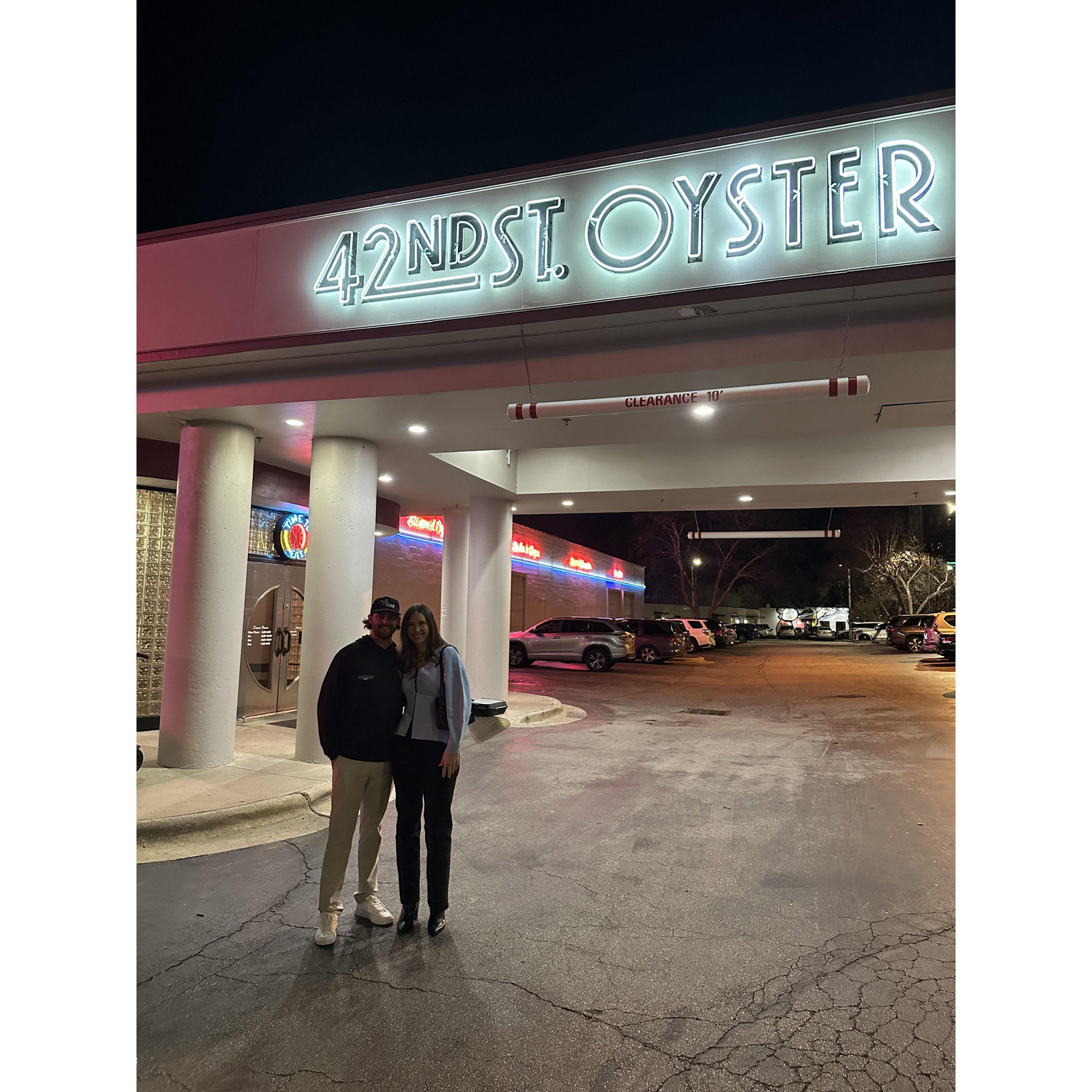 The last date at our favorite Raleigh restaurant. RIP 42nd Street
