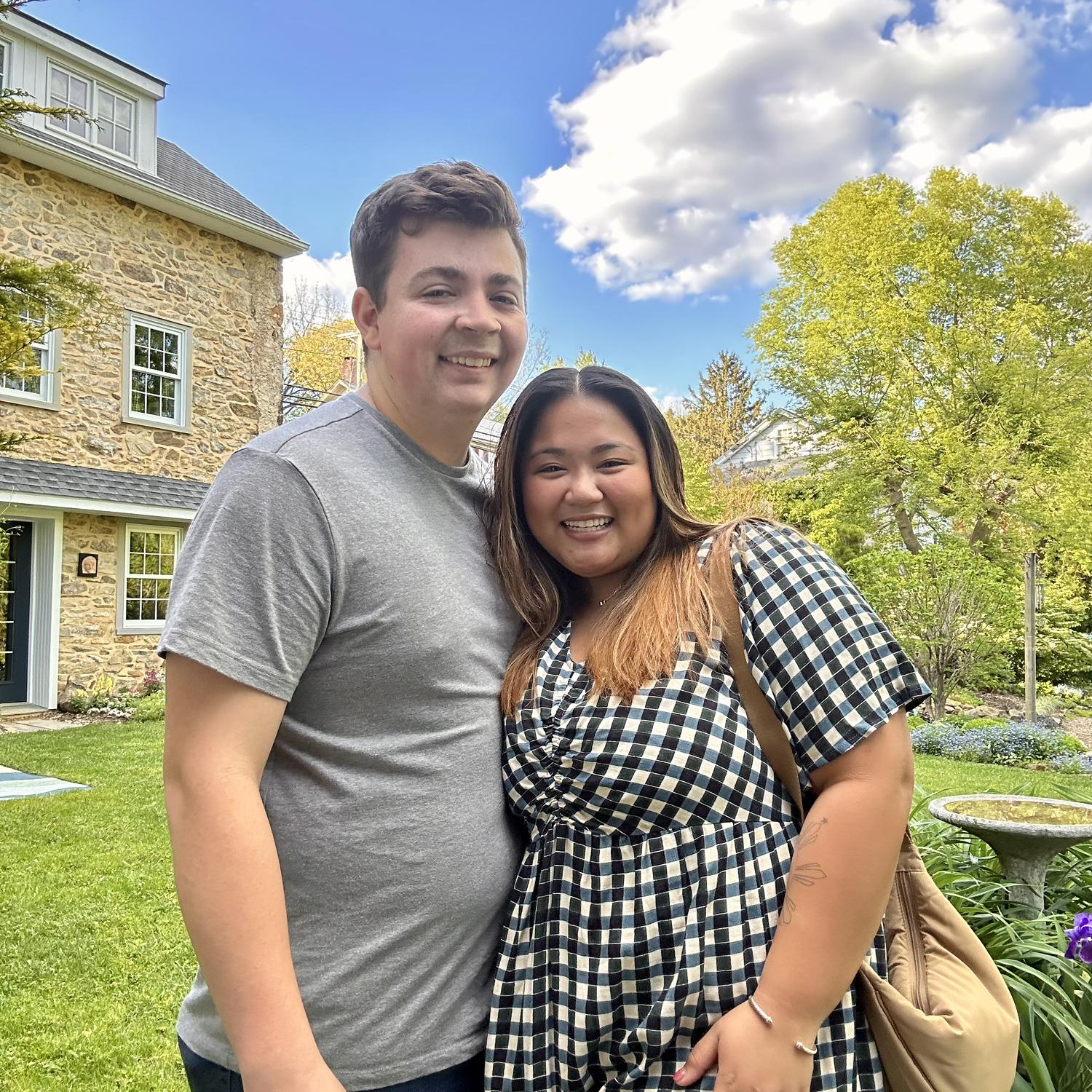 Our 4th anniversary was a nice weekend away and this was our 1st anniversary engaged!