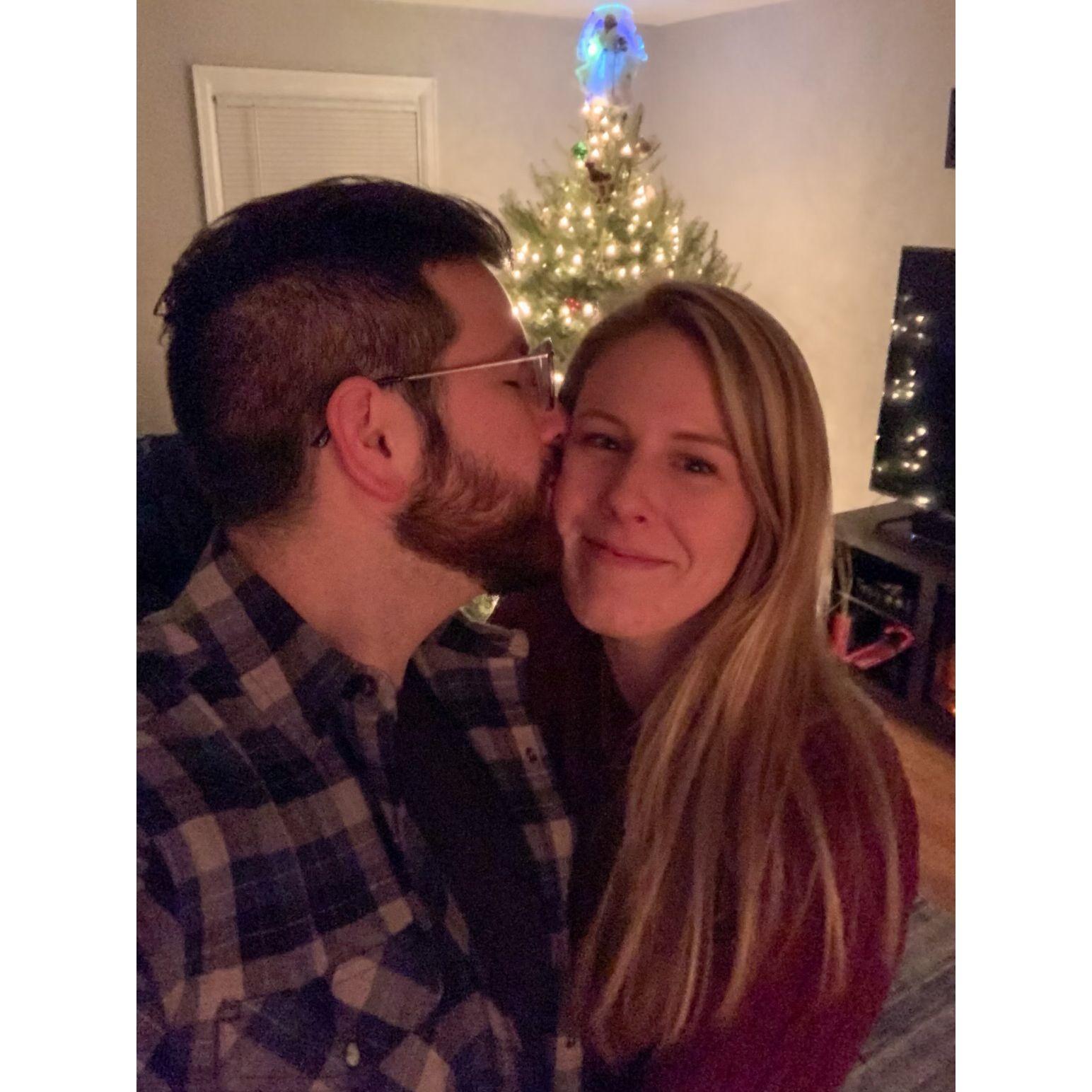 Our first Christmas together.