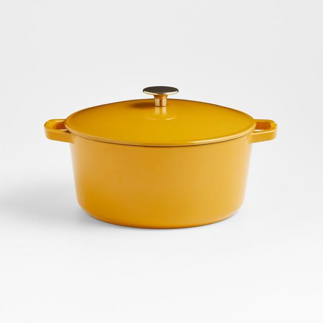 Milo by Kana Cast Iron Cookware Classic 5.5qt Dutch Oven Dijon