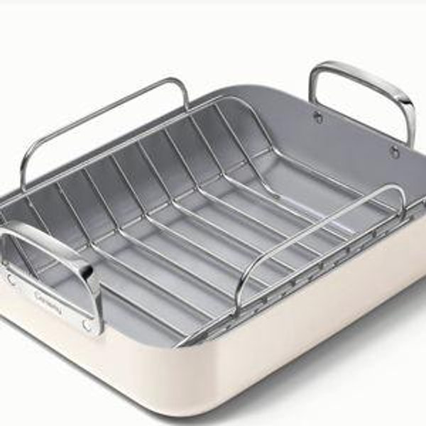Roasting Pan With Rack | Roasting Pan | Nonstick Roasting Pan | Caraway Cream