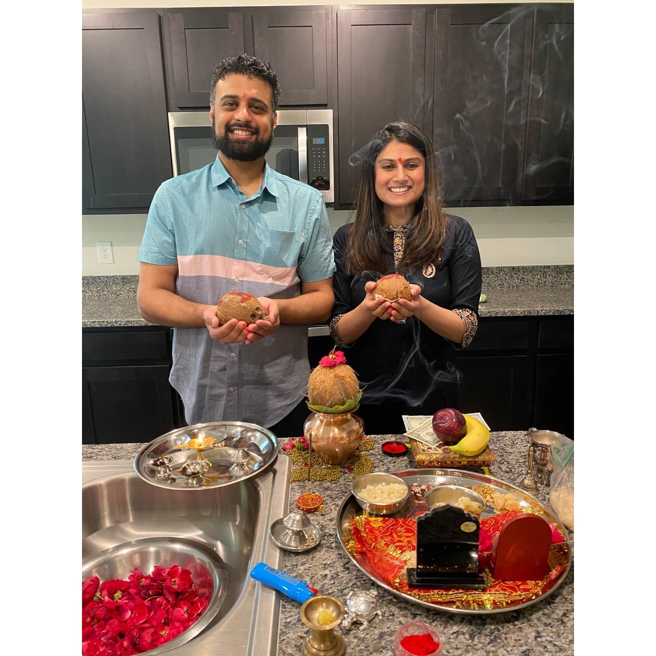 Coconut ceremony!