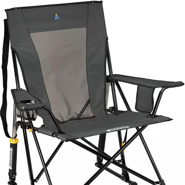 GCI Outdoor Comfort Pro Rocker Chair- Pewter Black