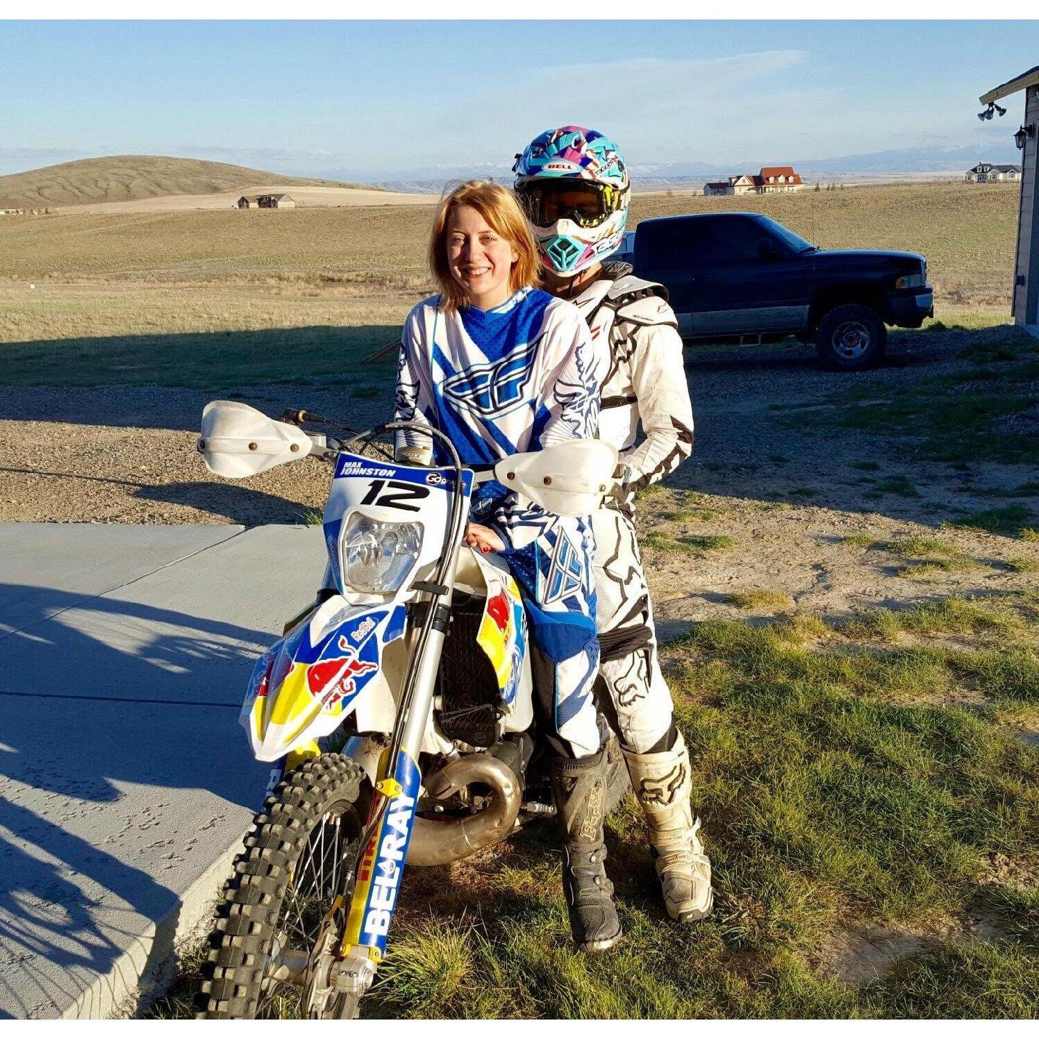 We spent the whole summer dirt biking