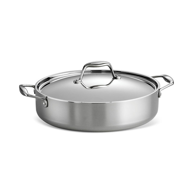 Tramontina Tri-Ply Clad Stainless Steel 6-Qt. Covered Braiser