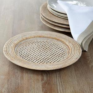 Rattan Chargers - Set of 2
