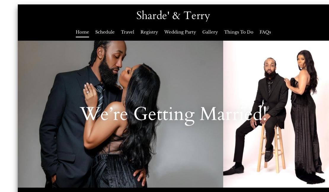 The Wedding Website of Sharde' Mack and Terry Grant