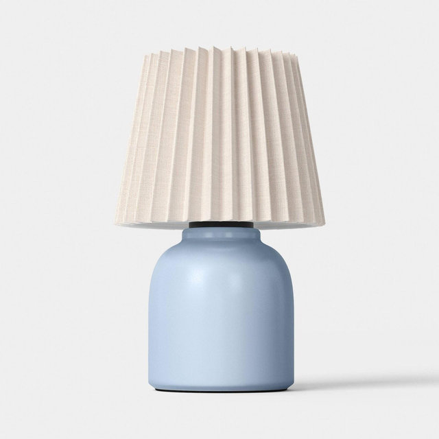 Mini Lamp Ceramic Clean Blue - Room Essentials™
