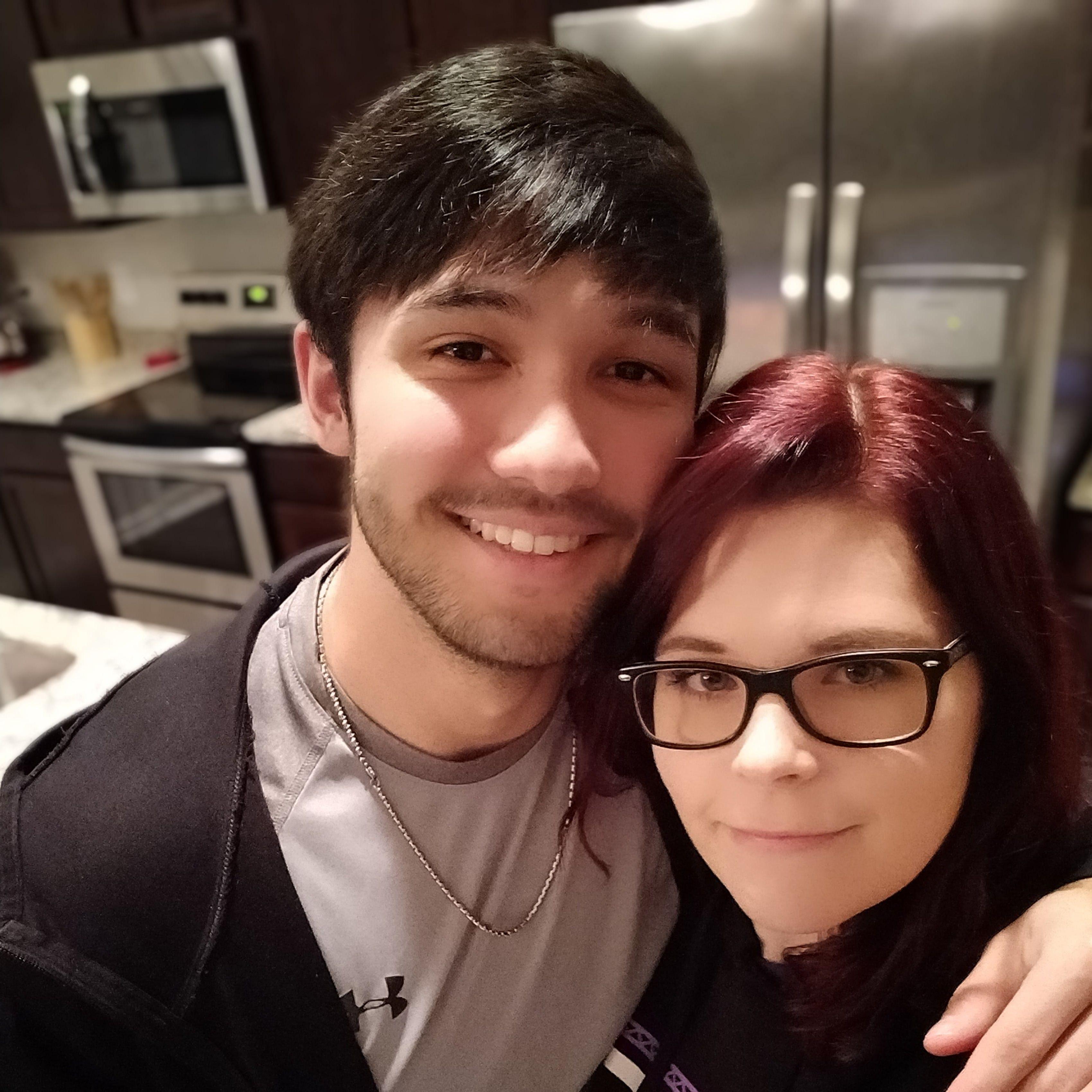 Very early days.  Probably our 2nd picture together ever.