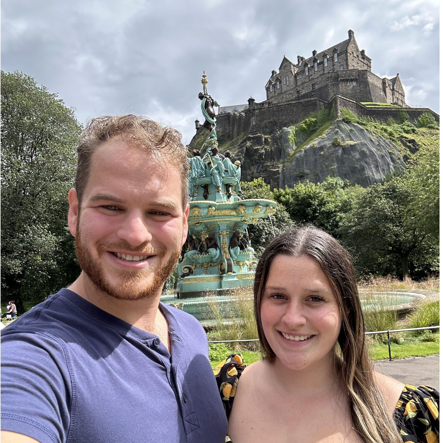 Visiting Scotland the weekend after we got engaged