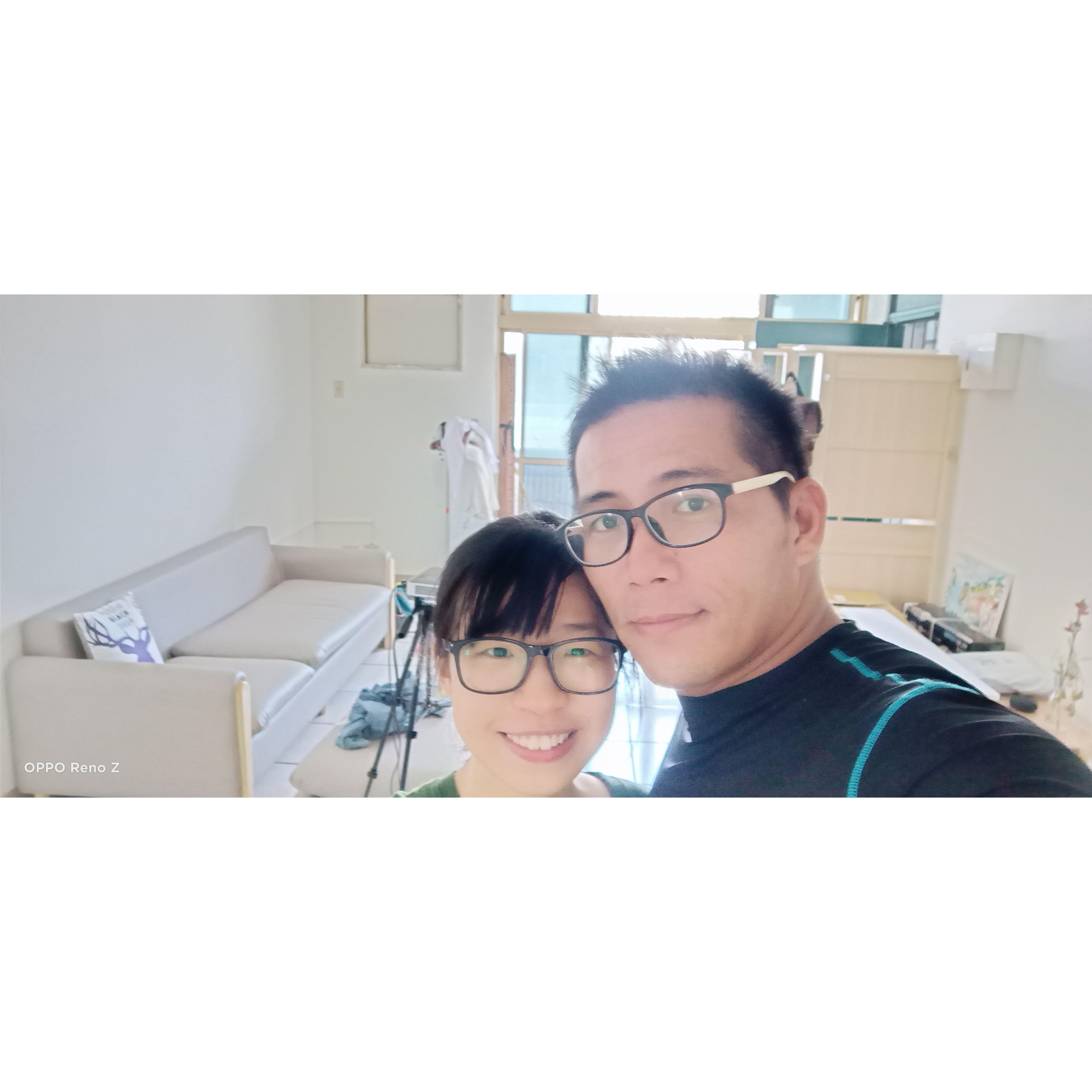 感謝清文幫橘子搬傢俱上五樓，感謝橘子家借清文住一宿。