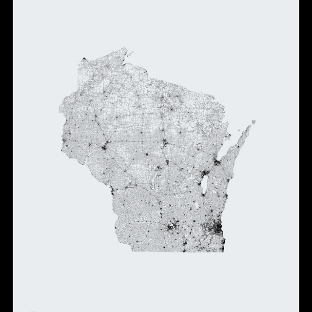 All Streets, Wisconsin, Framed