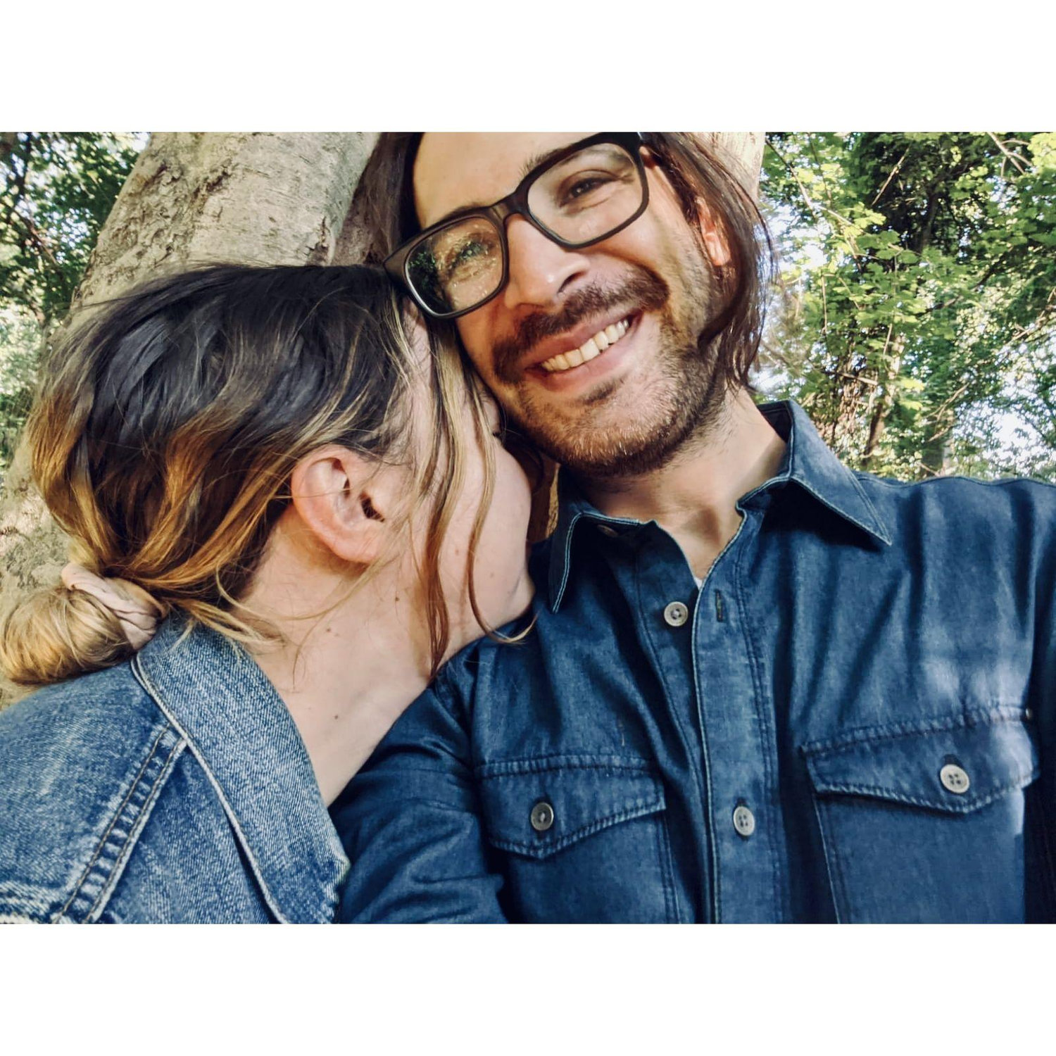 Our first photo together, September 2020