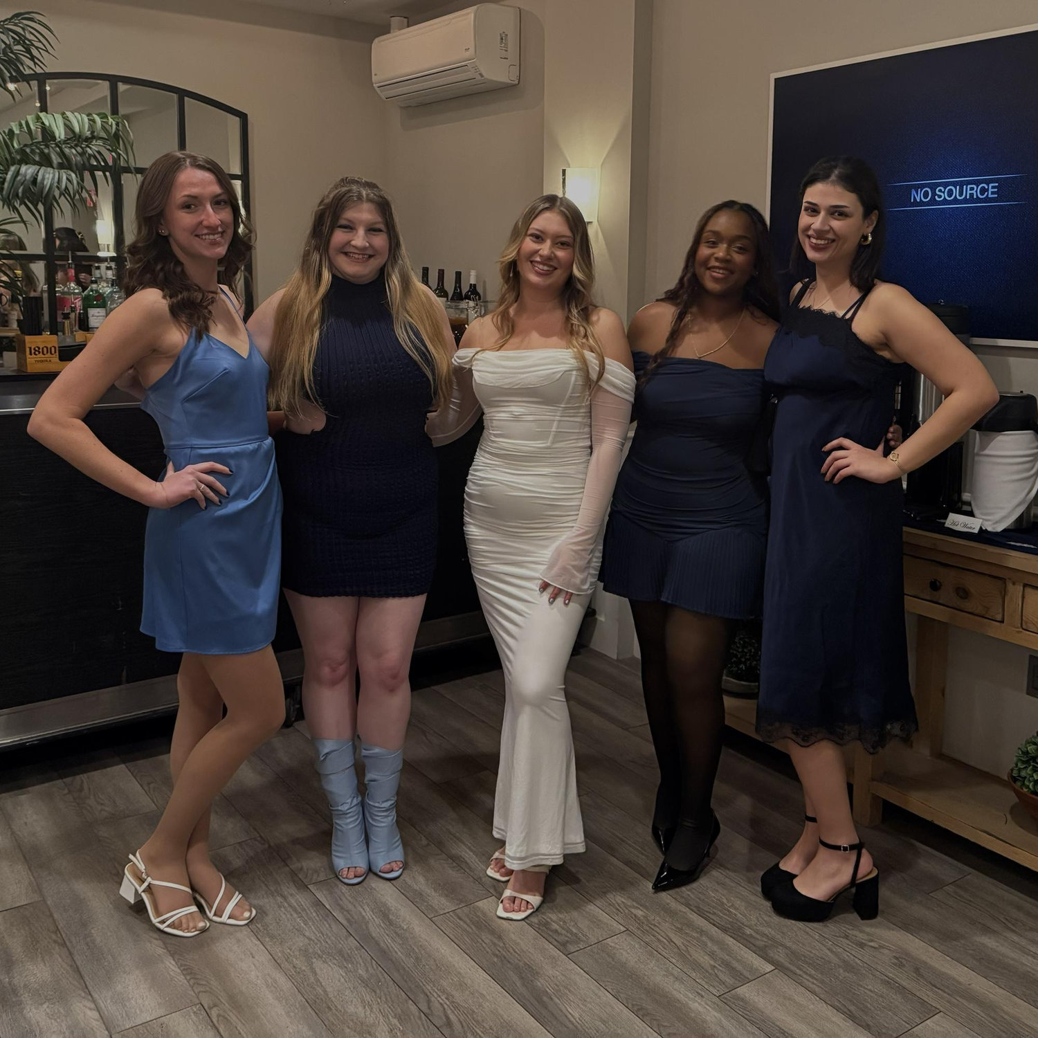 Bridesmaid (LEFT TO RIGHT): Emily, Sam, Cece, Lia (Maura & Lily not pictured)
