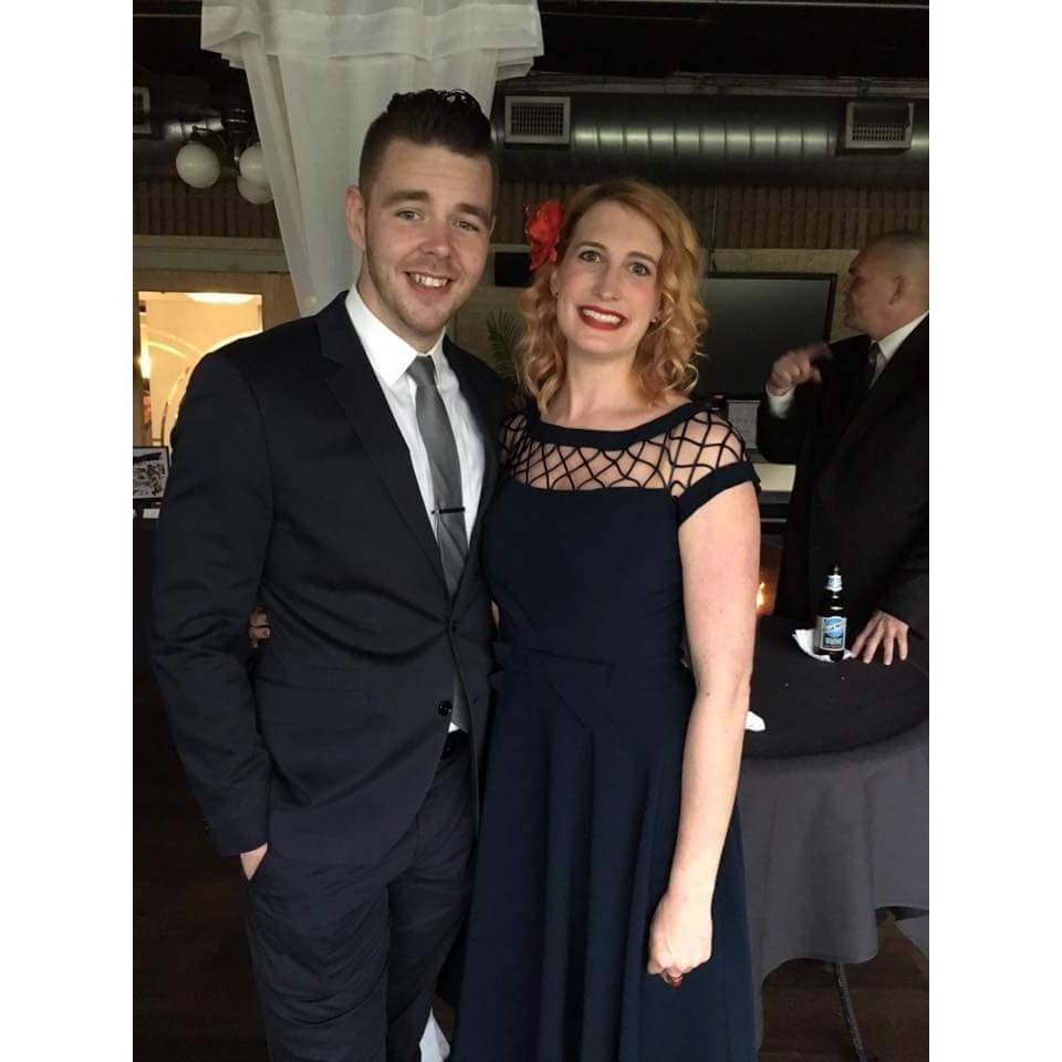 Our first picture as a couple, the night he asked me to be his date to his cousin’s wedding.