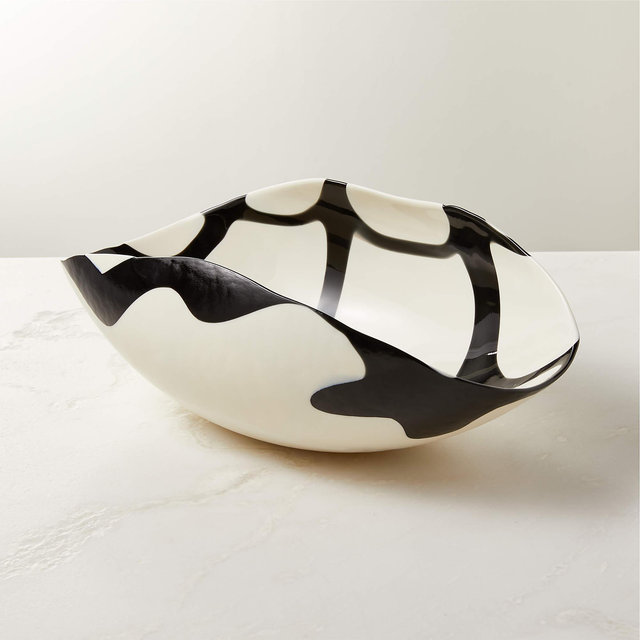 Zeta Murano White Glass Bowl