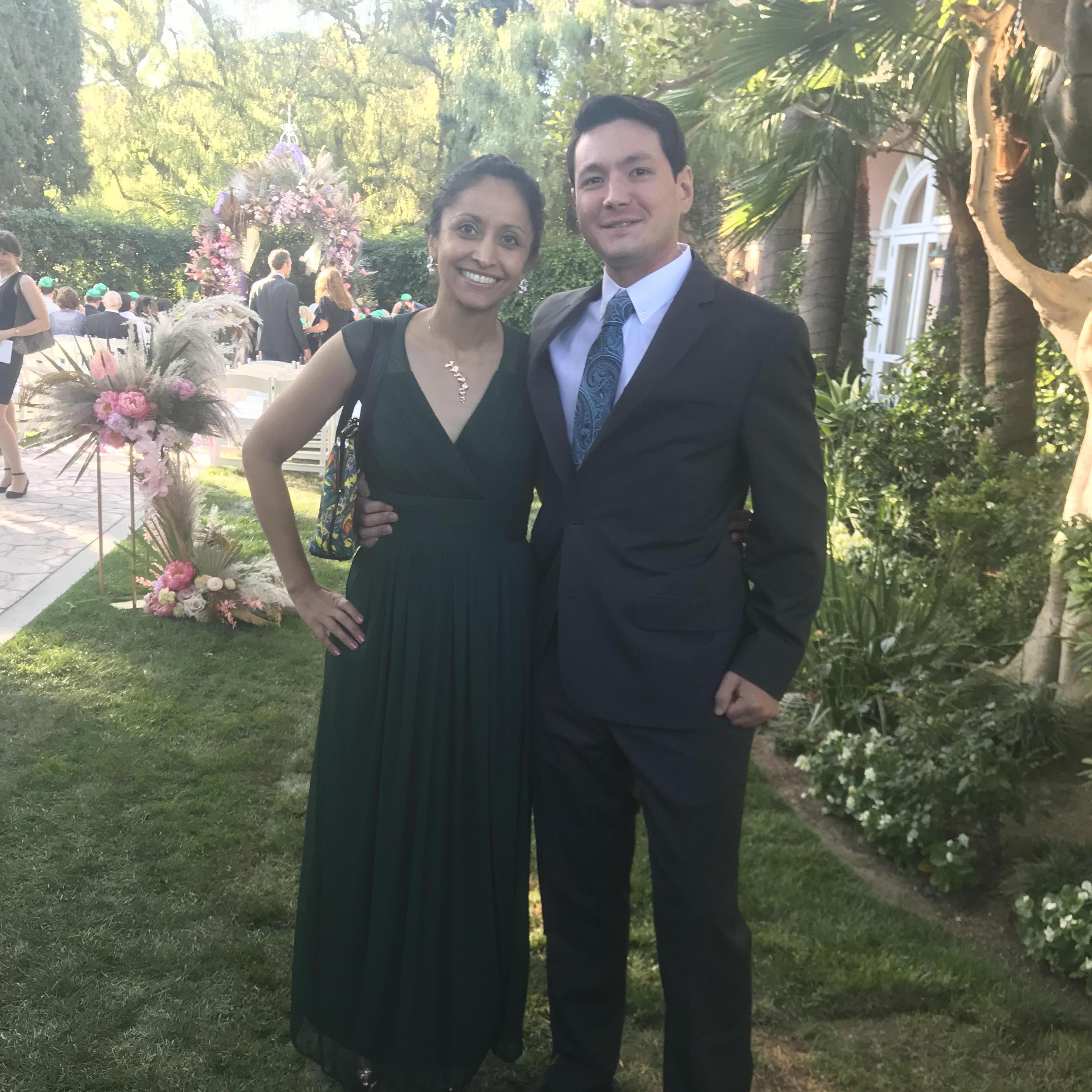 At Stacey and Toby's incredible wedding in Beverly Hills!