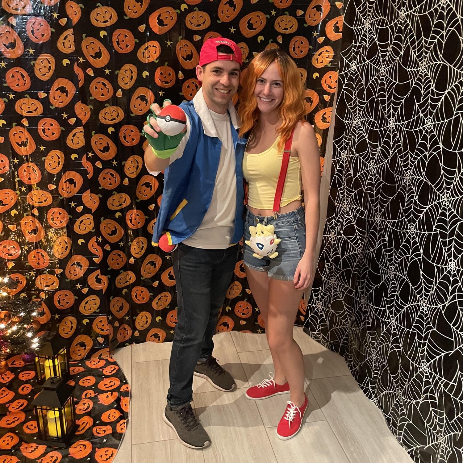Ash and Misty for Halloween