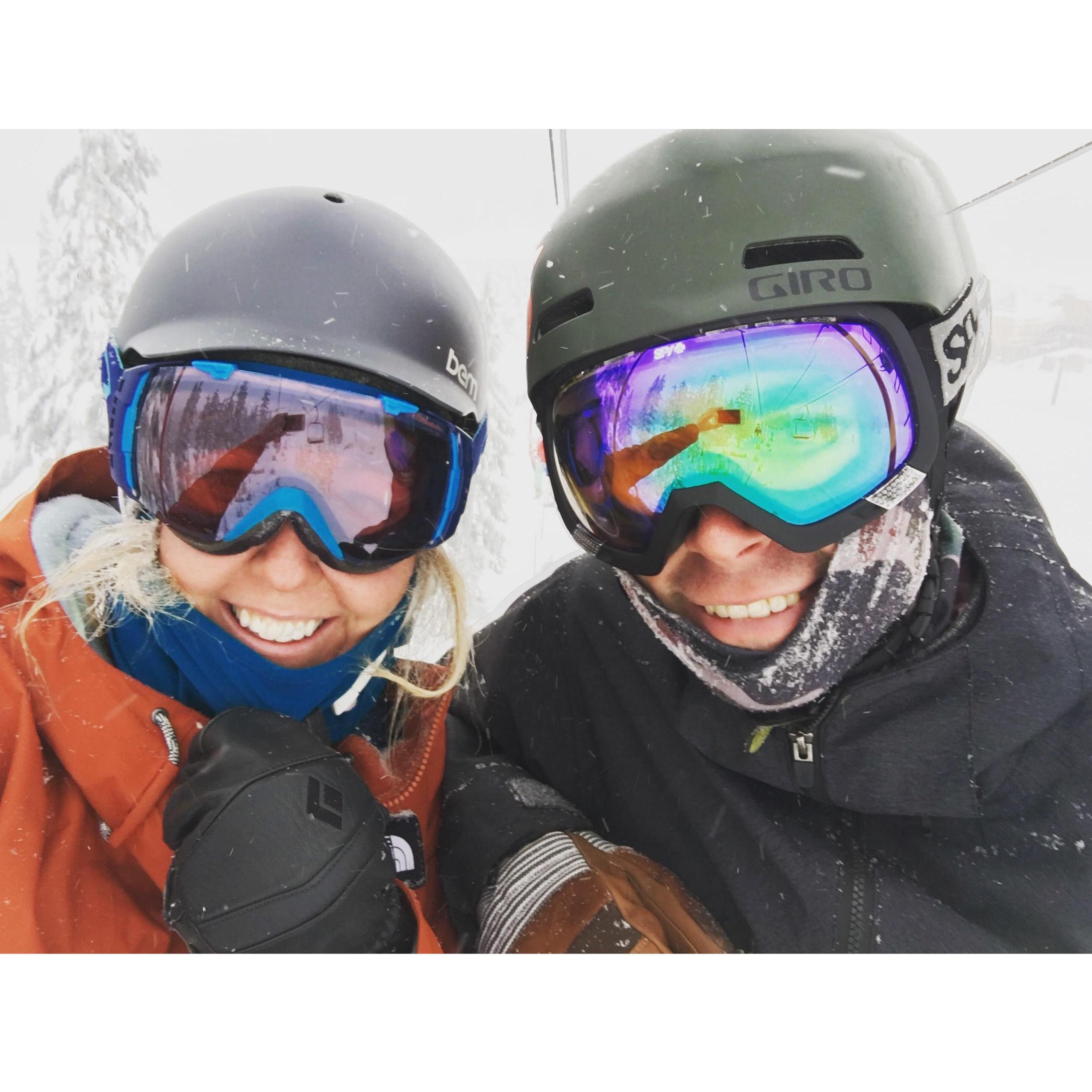 Our favorite winter activity. Skiing at Mt. Bachelor