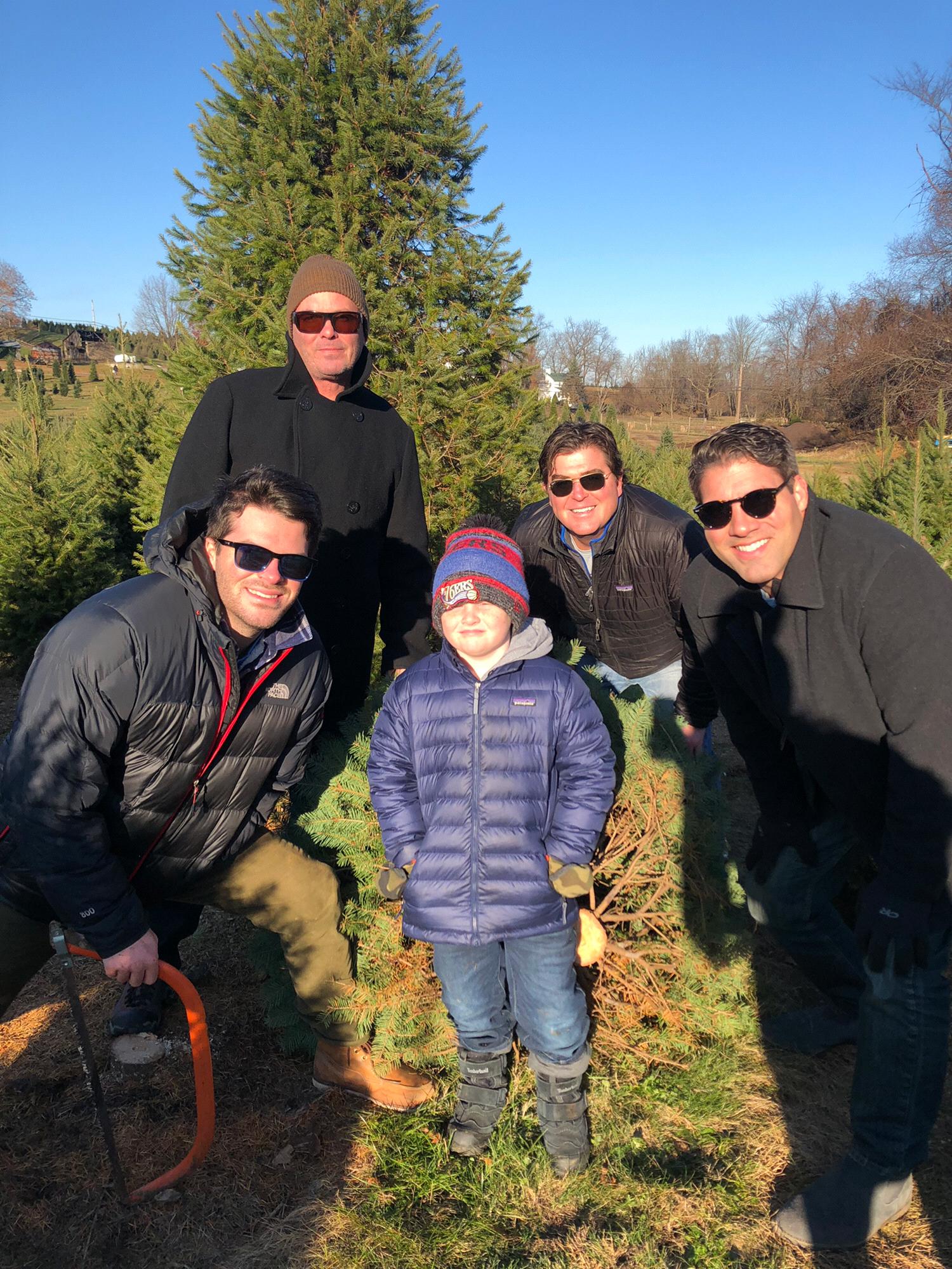 Cutting down the Campbell’s Christmas tree 2018