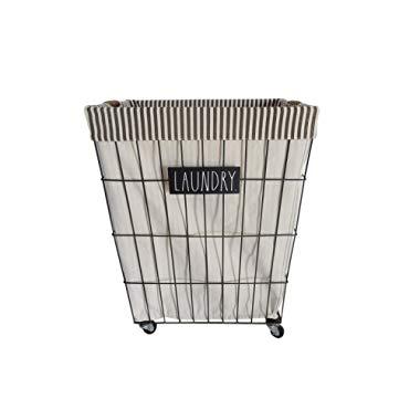 Rae Dunn Heavy Duty Laundry Hamper on Wheels - by Designstyles