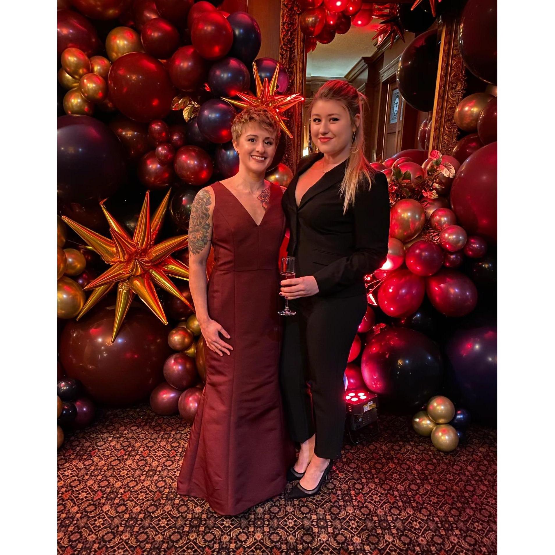 Fancied up for a wedding together