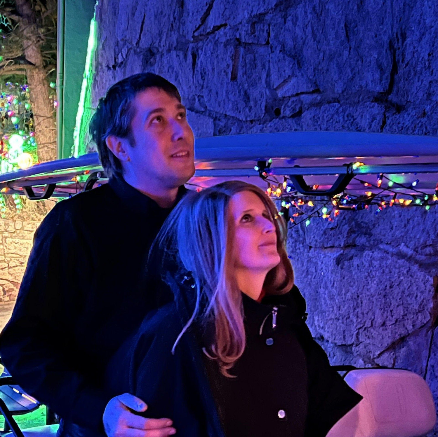 At Cheyenne Mountain Zoo drone show Christmas 2024
