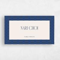 Blue Wedding Place Card - Jody