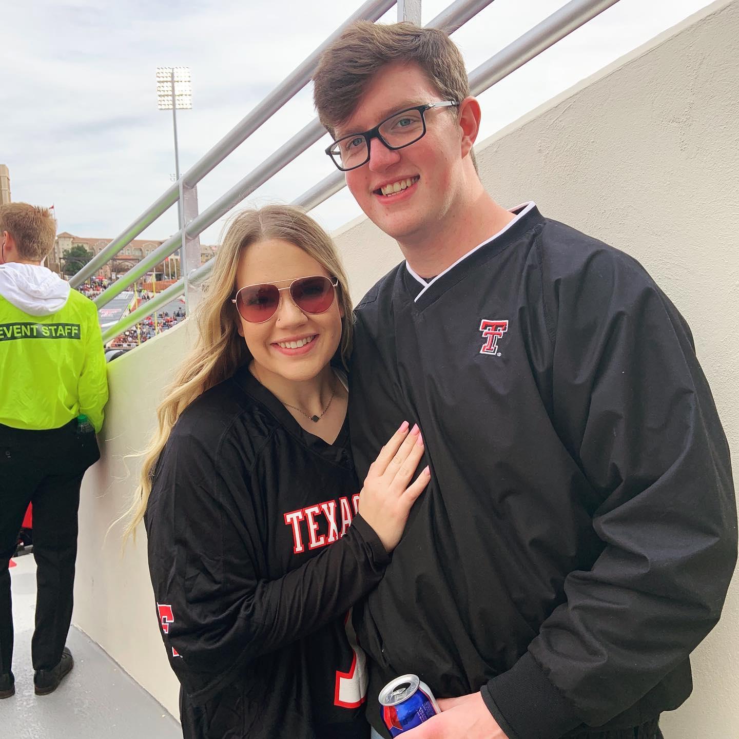 Our first Texas Tech football game together! 