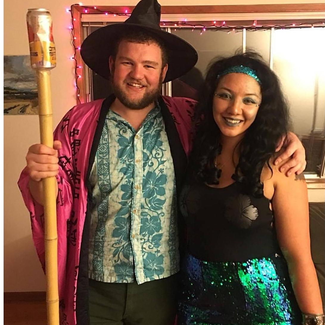 Halloween 2017 -- Party Wizard meets Mermaid