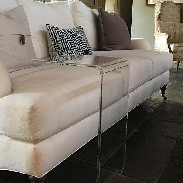 Clear Acrylic Occasional Table 23" high Under Couch, Laptop Stand