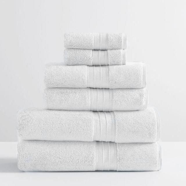 Hydrocotton Organic Towel Bundle - Set of 6, white