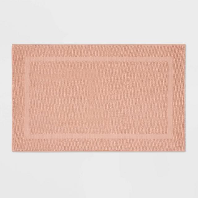 23"x37" Performance Texture Cotton Memory Foam Bath Rug Clay - Threshold™