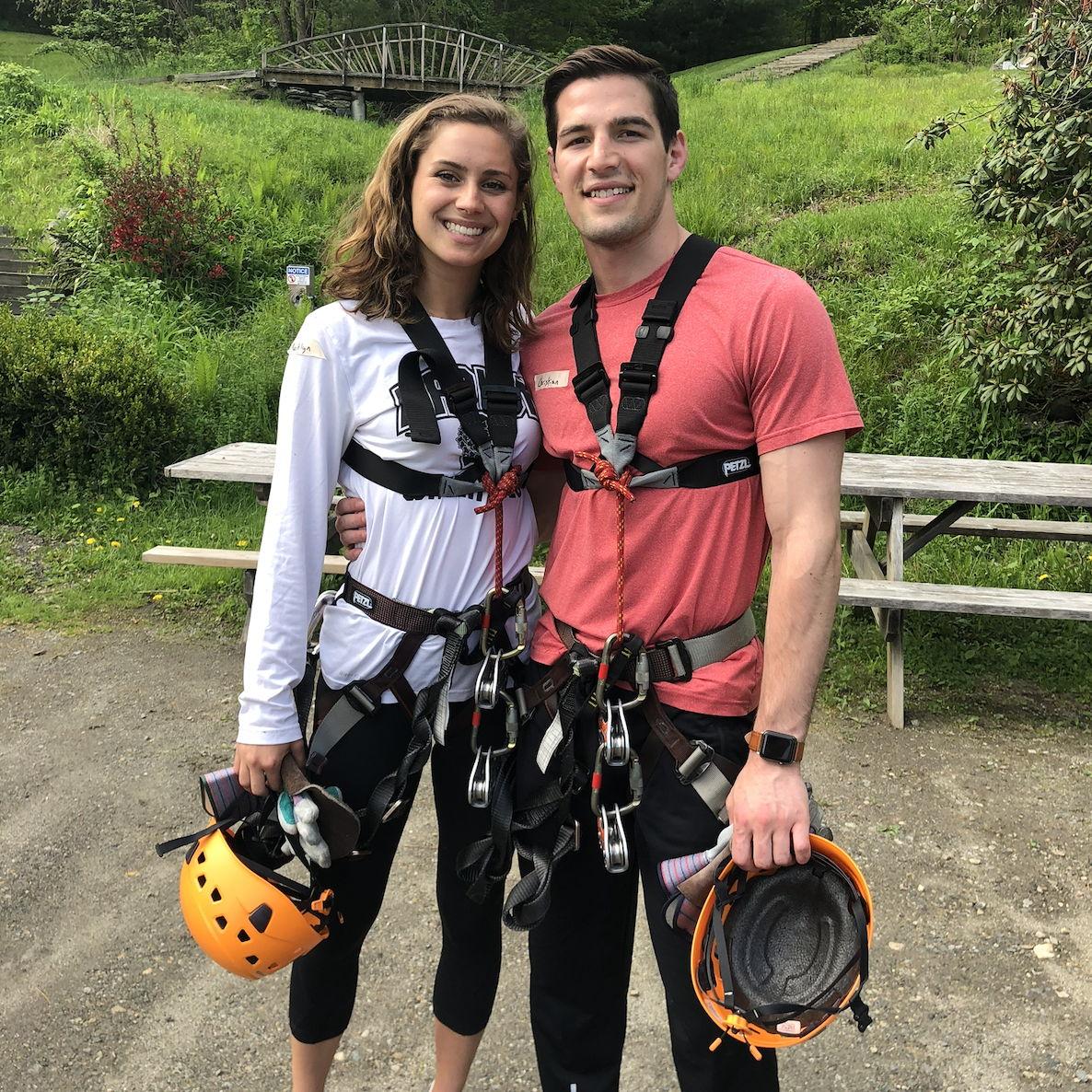 Before Kaitlyn heads home for summer break, she took Christian on a zipline adventure in Massachusetts for his graduation present.