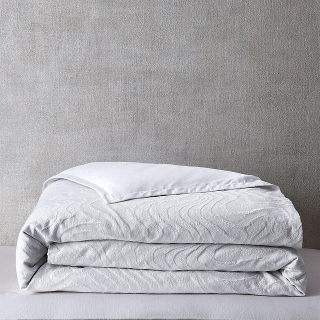 Hudson Park Collection Cristallo Marble Duvet Cover, Full/Queen - Exclusive